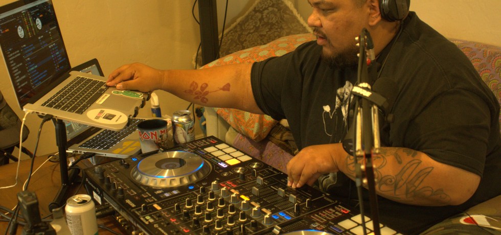 DJ cutso spinning for an online audience