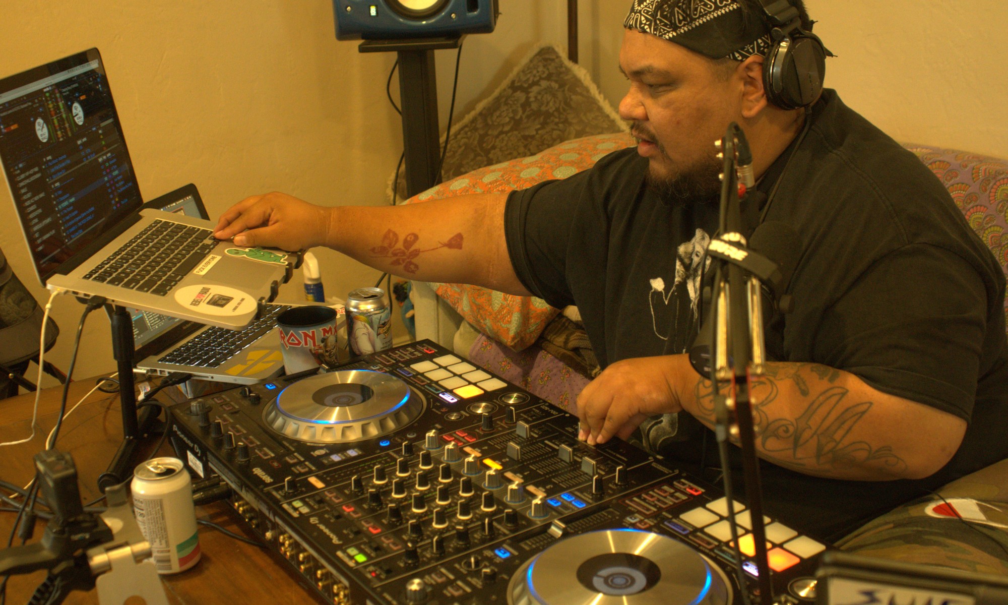 DJ cutso spinning for an online audience